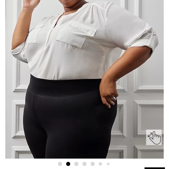 Torrid Black Ponte Pixie Pant 1 - Picture 3 of 11